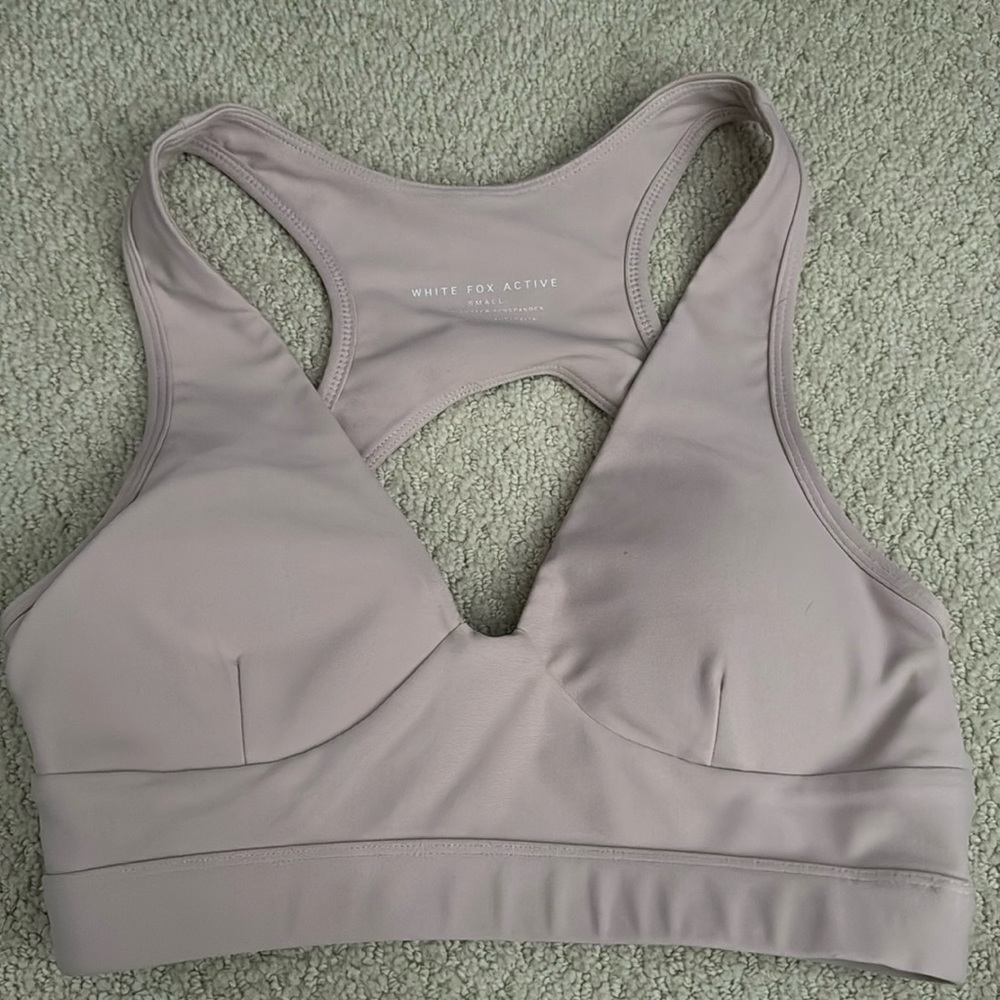 White Fox Boutique - Dusty Rose Sports Bra